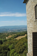 Panorama sulle montagne del Casentino dal Il Santuario francescano della Verna - Arezzo