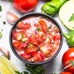 Traditional Latin American mexican salsa  sauce