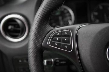 Closeup photo of car interiors 