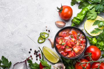 Salsa  sauce mexican food.