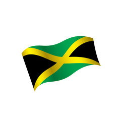 Jamaica flag, vector illustration