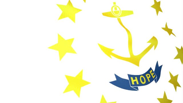 Seamless Loop Flag of Rhode Island