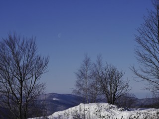 biała zima w górach.Beskidy w śniegu © barbara