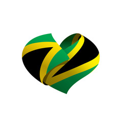 Fototapeta na wymiar Jamaica flag, vector illustration