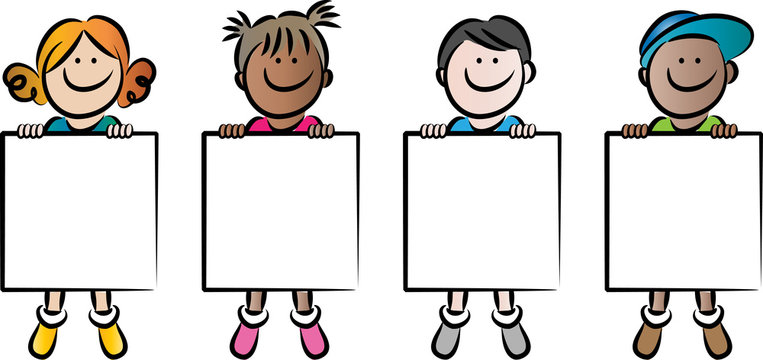kids with card