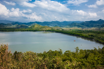 Fototapeta premium Languao lake at Palawan, Philippines.
