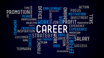 Career - typographic concept