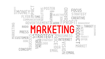 Marketing - typographic concept