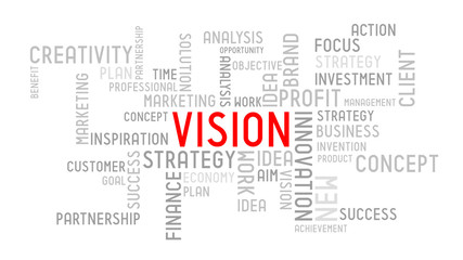 Fototapeta premium Vision - typographic concept