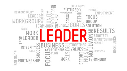 Leader - typographic concept