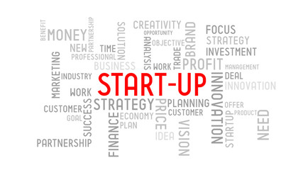 Start-up - typographic concept