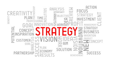 Strategy - typographic concept