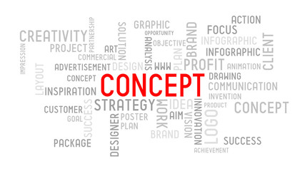 Concept - typographic concept