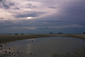 Fototapeta na wymiar Purple Beach