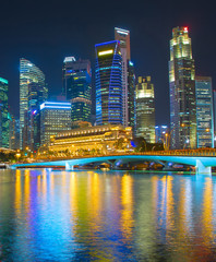 Obraz premium Singapore Downtown financial center