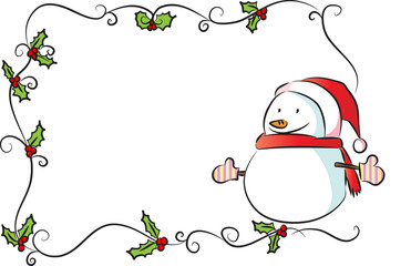 merry chritmas card border