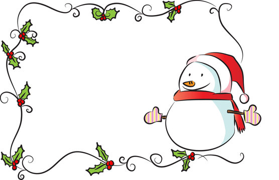 merry chritmas card border