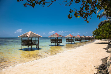 Hartman Beach in Puerto Princesa, at Palawan, Philippines.