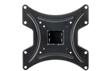 Black bracket for TV on a white background isolation