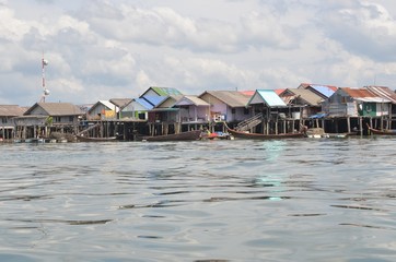 Village sur pilotis koh Panyee, baie Phang Nga, Thaïlande