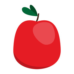 Isolated apple fruit