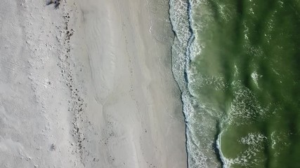 Green ocean from aerial view