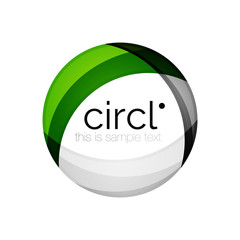 Clean professional colorful circle business icon