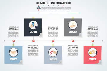Abstract infographics number options template. Vector illustration. Can be used for workflow layout, diagram, business step options, banner, web design.