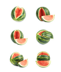 Sliced watermelon isolated