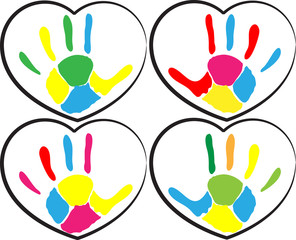 Fototapeta premium hand print