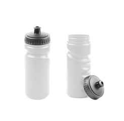 Plastic sport water bottle isolated