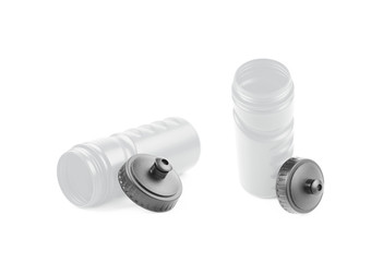 Plastic sport water bottle isolated