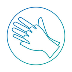 Surgical gloves isolated icon vector illustration design