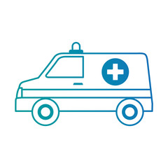 ambulance vehicle isolated icon vector illustration design