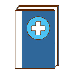 medicine text book icon vector illustration design