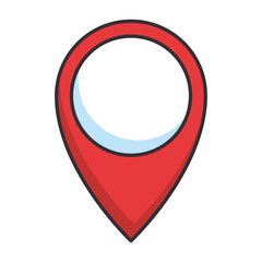 pin pointer location icon vector illustration design