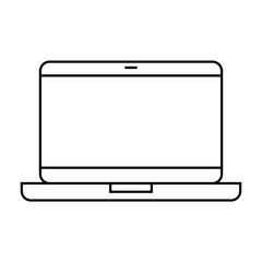 laptop computer isolated icon vector illustration design