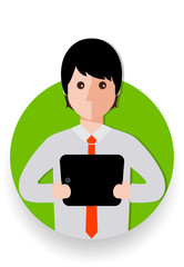 business man cartoon icon vector illustration avatar