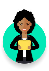 business woman cartoon icon vector illustration avatar