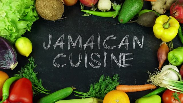 Jamaican Cuisine fruit stop motion