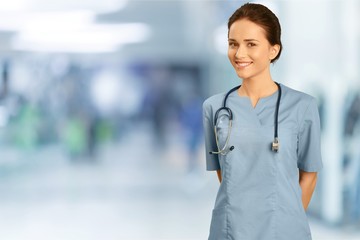 Young female doctor in hospital