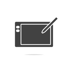 Graphic tablet icon vector isolated