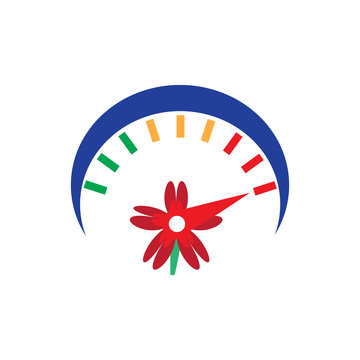 Flower Speed Logo Icon Design © putracetol