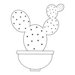 Abstract cute cactus