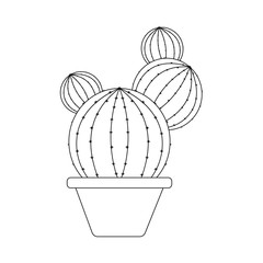 Abstract cute cactus