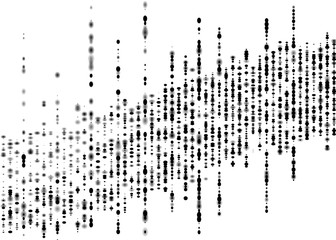 Abstract vector element. Stripes of semi-random partly blurred ellipses.