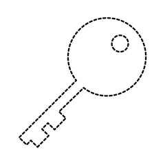 key door isolated icon vector illustration design