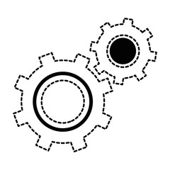 gears machinery isolated icon vector illustration design