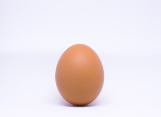 An egg isolated on white background