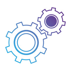 gears machinery isolated icon vector illustration design